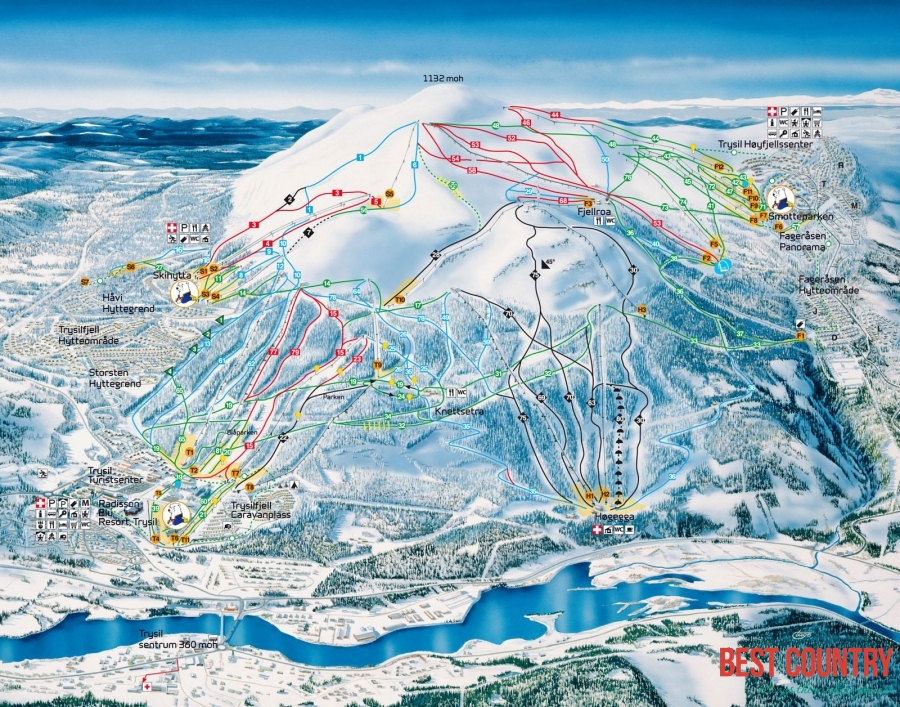 Норвежский горнолыжный курорт Хемседал, в картинках