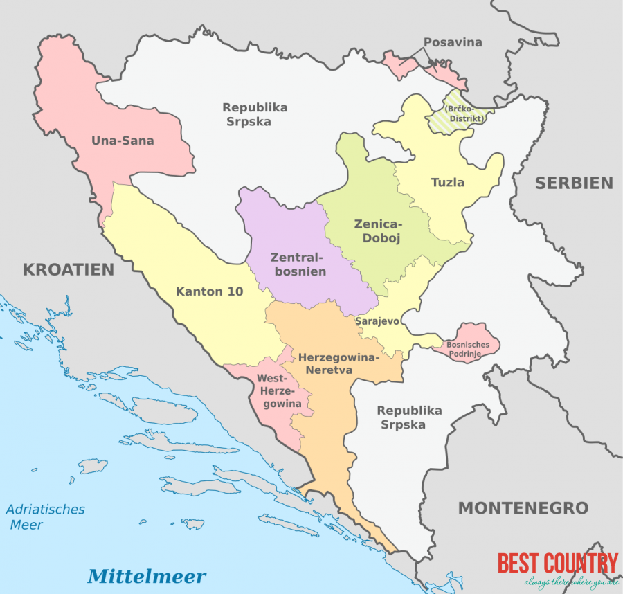 Federation of Bosnia and Herzegovina - Administrative divisions