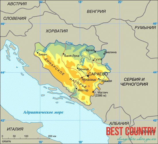 Geography of Bosnia and Herzegovina